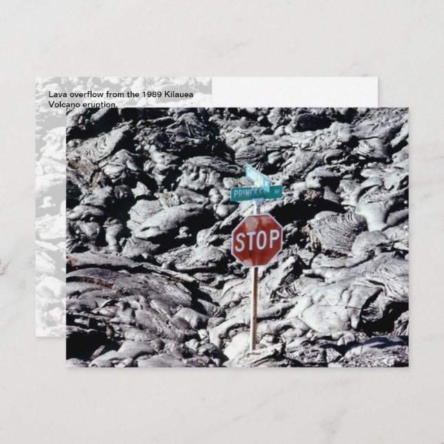 Cartão Postal Lava Stop, Hawai'i - (Frente/Verso)
