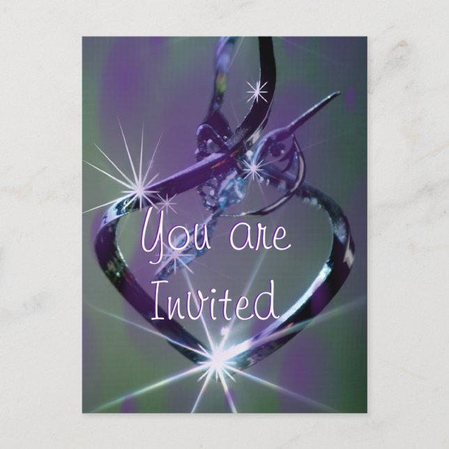 Cartão postal lavanda e azul-turquesa de beija-flo (Frente)