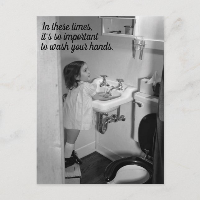 Cartão Postal Lave seu cartão-postal (Frente)