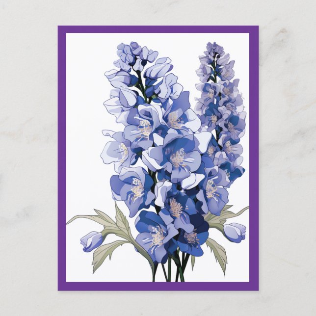 CARTÃO POSTAL LAVENDER FLOWERS #1 (Frente)