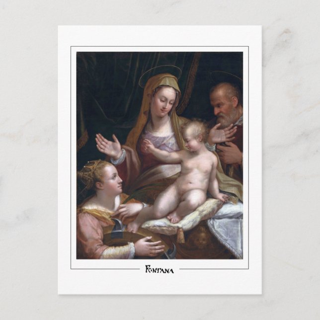 Cartão Postal Lavinia Fontana #24 - Cartão-postal de arte (Frente)