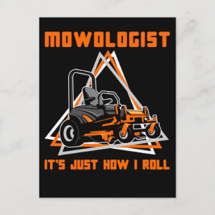 Cartão Postal Lawn Mears Caretaker Humor