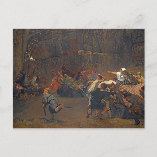 Cartão Postal Lawrence Alma-Tadema - Gunthram Bose E Sua (Frente)