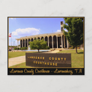 Cartão Postal Lawrence County Courthouse - Lawrenceburg, TN