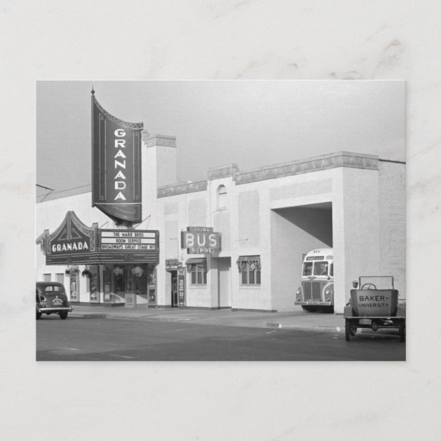 Cartão Postal Lawrence, Kansas, 1938 (Frente)