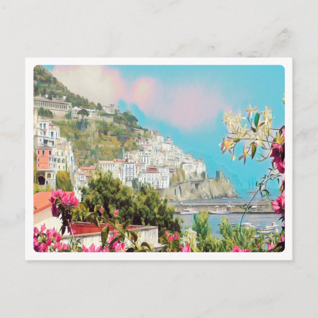 Cartão Postal ldp AMALFI - panorama - costa Amalfi - (Frente)