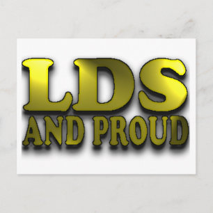 Cartão Postal LDS e Orgulhoso