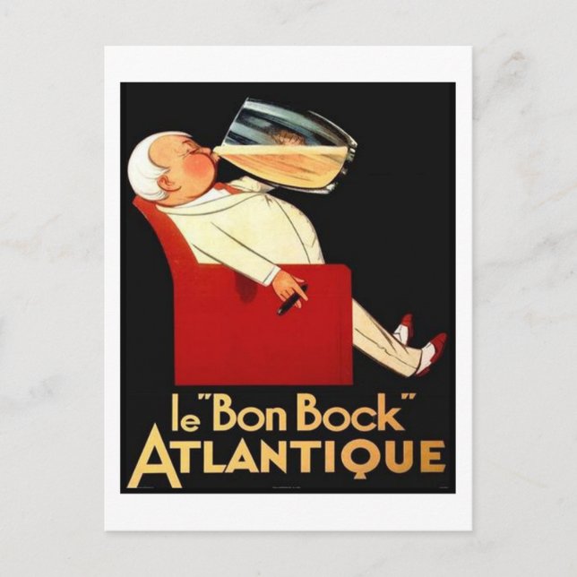Cartão Postal le Bon Bock Atlantique (Frente)
