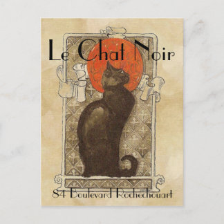 Cartão Postal Le Chat Noir