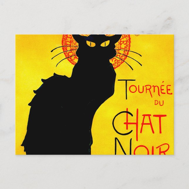 Cartão Postal Le Chat Noir Vintage (Frente)