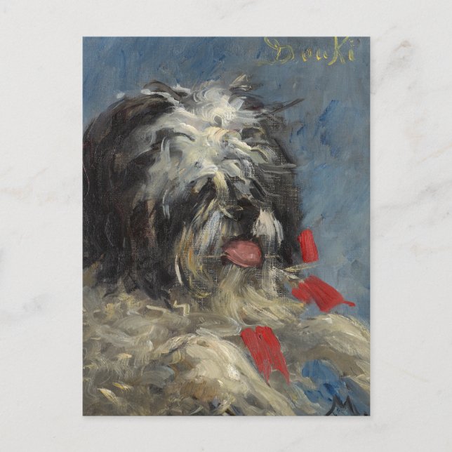 Cartão Postal Le Chien "Donki" | Édouard Manet (Frente)
