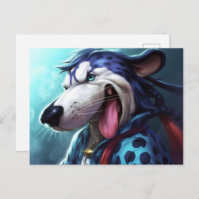 Cartão Postal Le Chien Tigre (Frente/Verso)