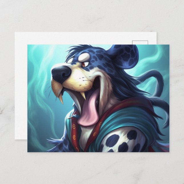 Cartão Postal Le Chien Tigre (Frente/Verso)