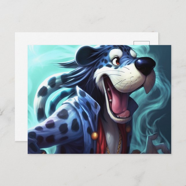 Cartão Postal Le Chien Tigre (Frente/Verso)