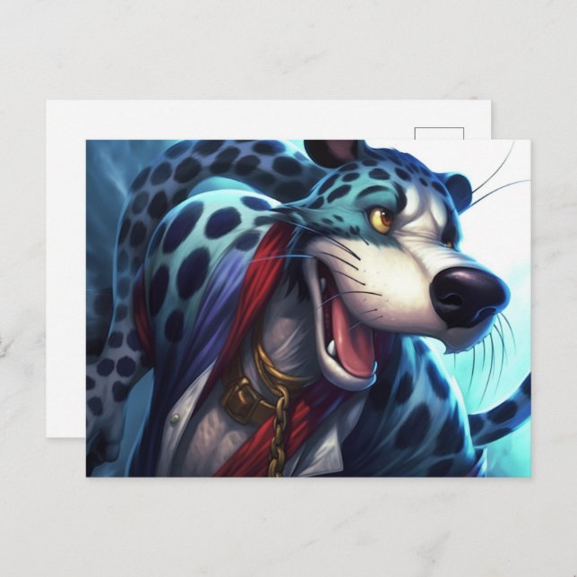 Cartão Postal Le Chien Tigre (Frente/Verso)