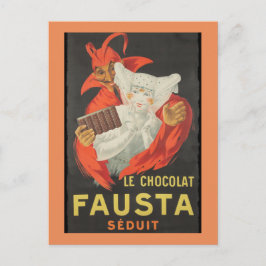Cartão Postal Le Chocolat Fausta Seduit