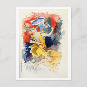 Cartão Postal Le courrier français vintage jornal ad