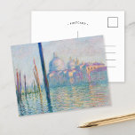Cartão Postal Le Grand Canal | Claude Monet<br><div class="desc">Le Grand Canal (1908), do artista impressionista francês Claude Monet. Esta obra de óleo na canvas é uma das seis pinturas que olham para o Grande Canal em direção à igreja de Salute, e parte da maior série de pinturas de Veneza, na Itália, durante a sua estada. Use as ferramentas...</div>