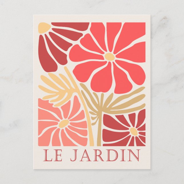 Cartão Postal Le Jardin Boho Flowers (Frente)