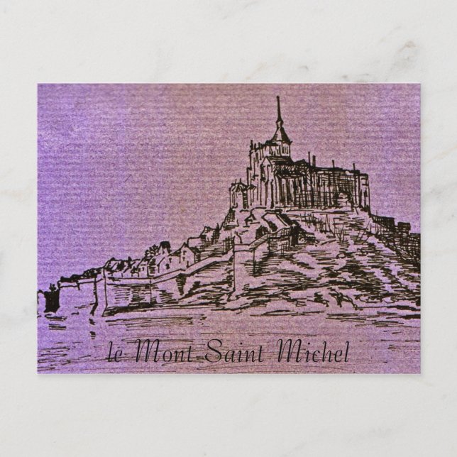 Cartão Postal le Mont-Santo-Michel (Frente)