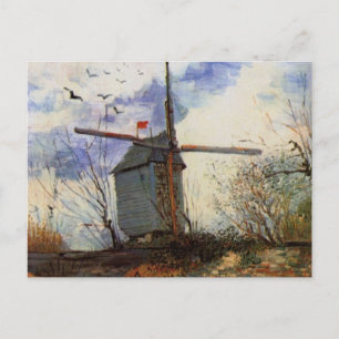 Cartão Postal Le Moulin de la Galette by Vincent van Gogh