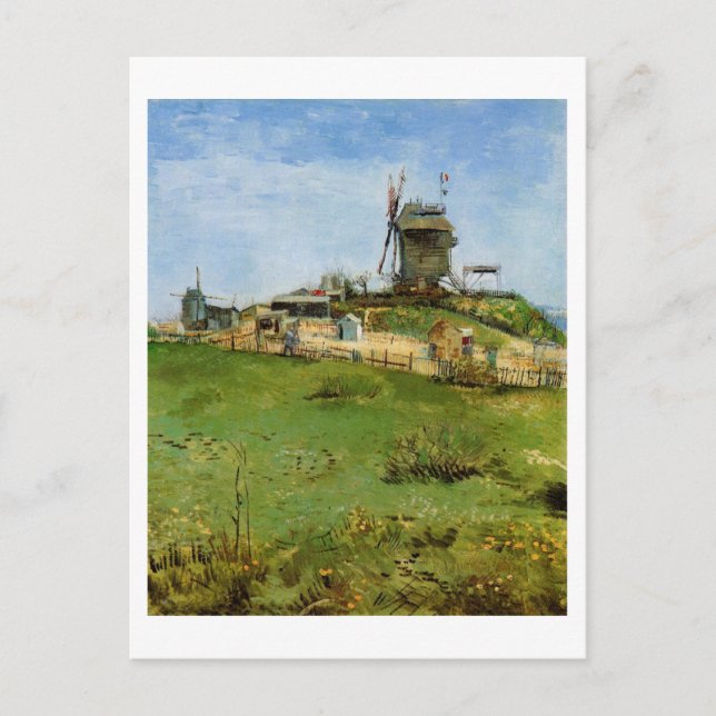 Cartão Postal Le Moulin de la Galette, Vincent van Gogh (Frente)