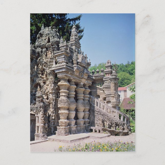 Cartão Postal Le Palais Ideal, construído entre 1879 e 1912 (Frente)