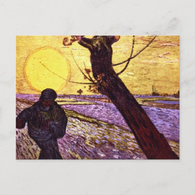 Cartão Postal Le Semeur de Vincent van Gogh (Frente)