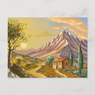 Cartão Postal Le sentier du cabanon