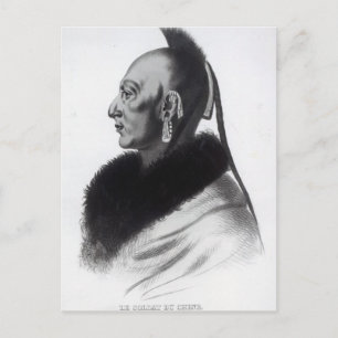 Cartão Postal Le Soldat du Chene, an Osage Chief