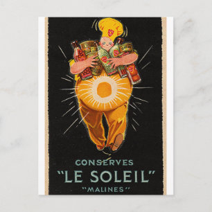 Cartão Postal "Le Soleil" - Chef Vintage