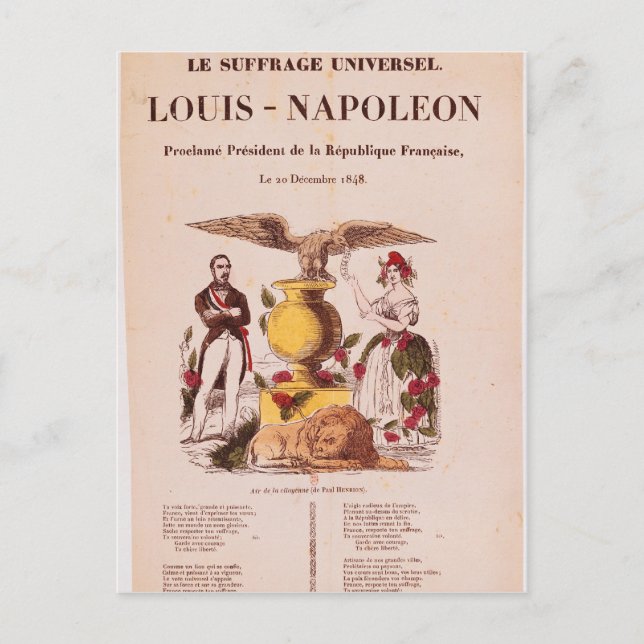 Cartão Postal Le Suffrage Universel (Frente)