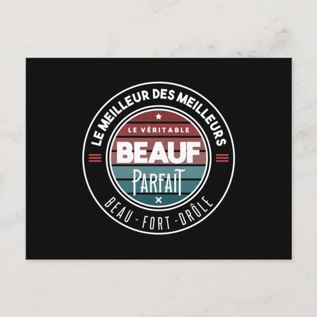 Cartão Postal Le véritable beauf parfait (Frente)