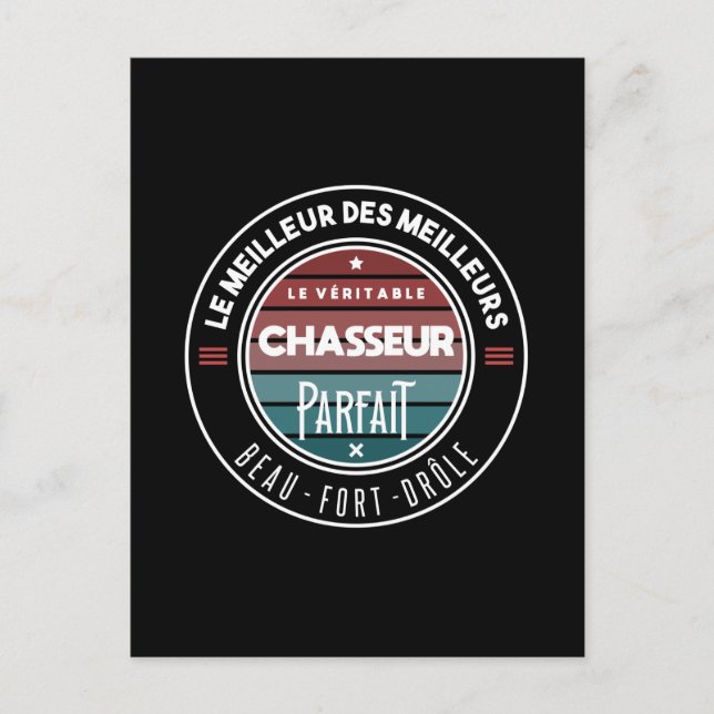 Cartão Postal Le véritable chasseur parfait (Frente)