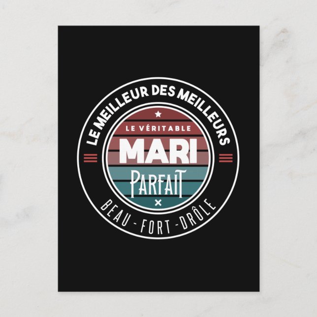 Cartão Postal Le véritable mari parfait (Frente)