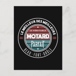 Cartão Postal Le véritable motard parfait