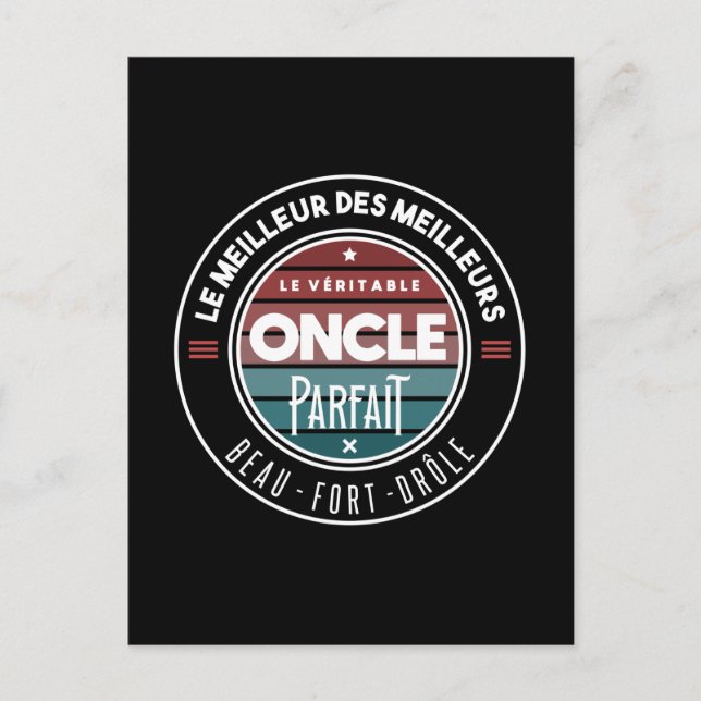 Cartão Postal Le véritable oncle parfait (Frente)