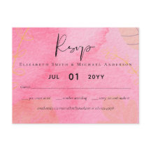 Leah G Orçamento Pink Peach Watercolor Abstrac