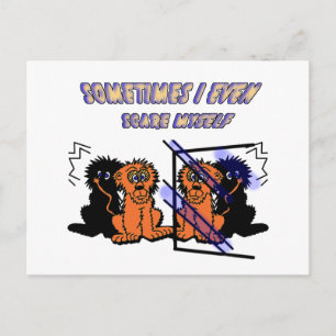 Cartão Postal Leão de desenho animado