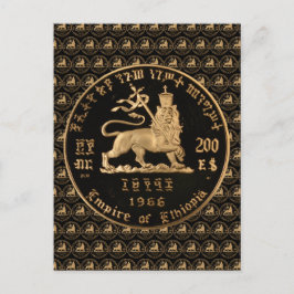 Cartão Postal Leão de Judah - Império da Etiópia - Cartão-postal