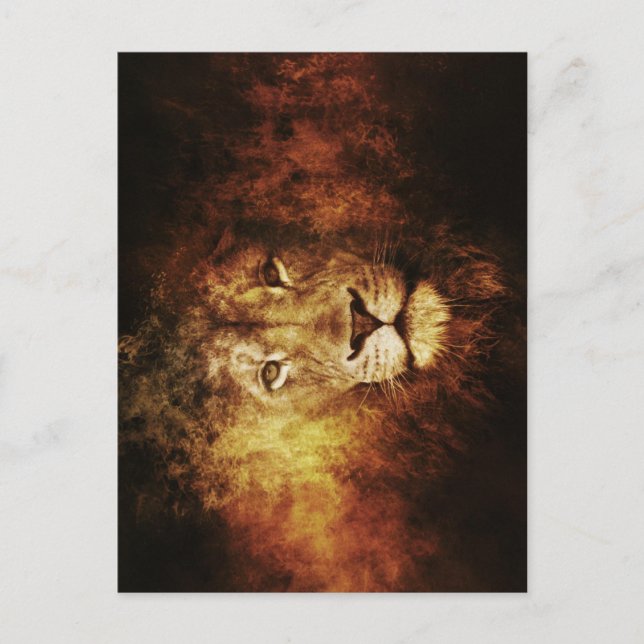 Cartão Postal Leão de Judah - Jah Rastafari - Cartão-postal (Frente)