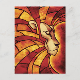 Cartão Postal Leão de Judah - Jah Rastafari - Cartão-postal