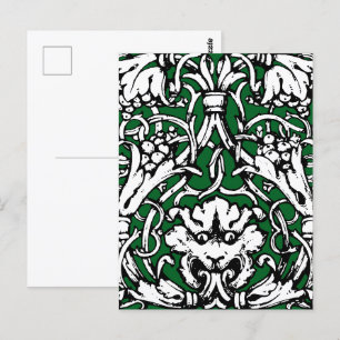 Cartão Postal Leão Knotwork do Século 20 inicial