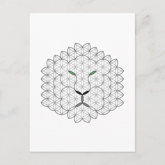 Cartão Postal Leão Sagrado, B06BW. (Frente)