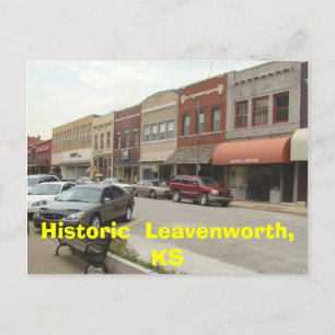 Cartão Postal Leavenworth histórico, KS