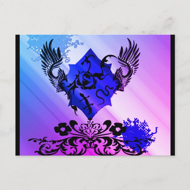 Cartão Postal LeBeau no roxo (Frente)