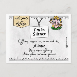 Cartão Postal Leçon de voyage : Offrez-vous des temps de silên