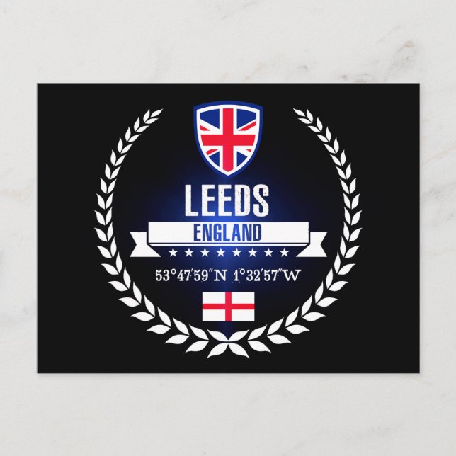 Cartão Postal Leeds (Frente)
