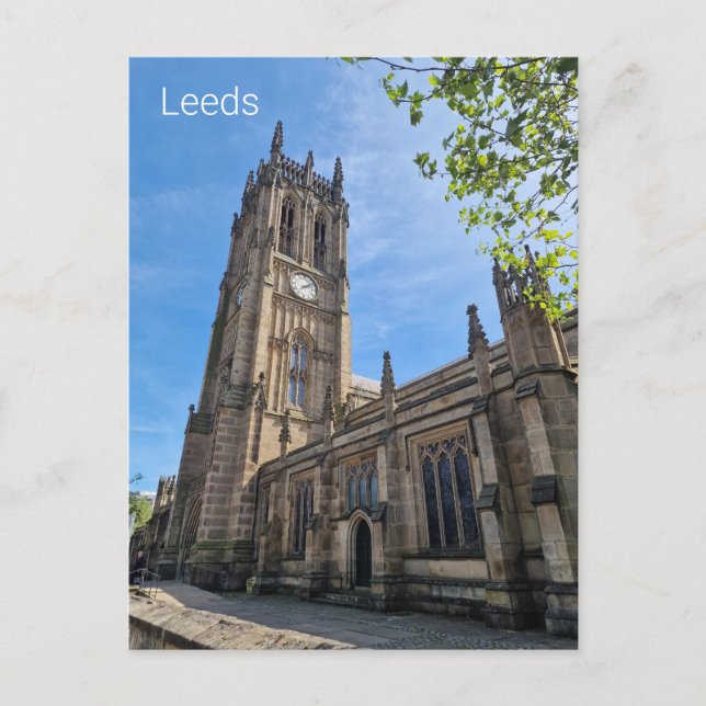 Cartão Postal Leeds Minster (Frente)