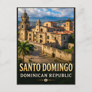 Cartão Postal Legado Colonial de Santo Domingo e Costa Caribenha